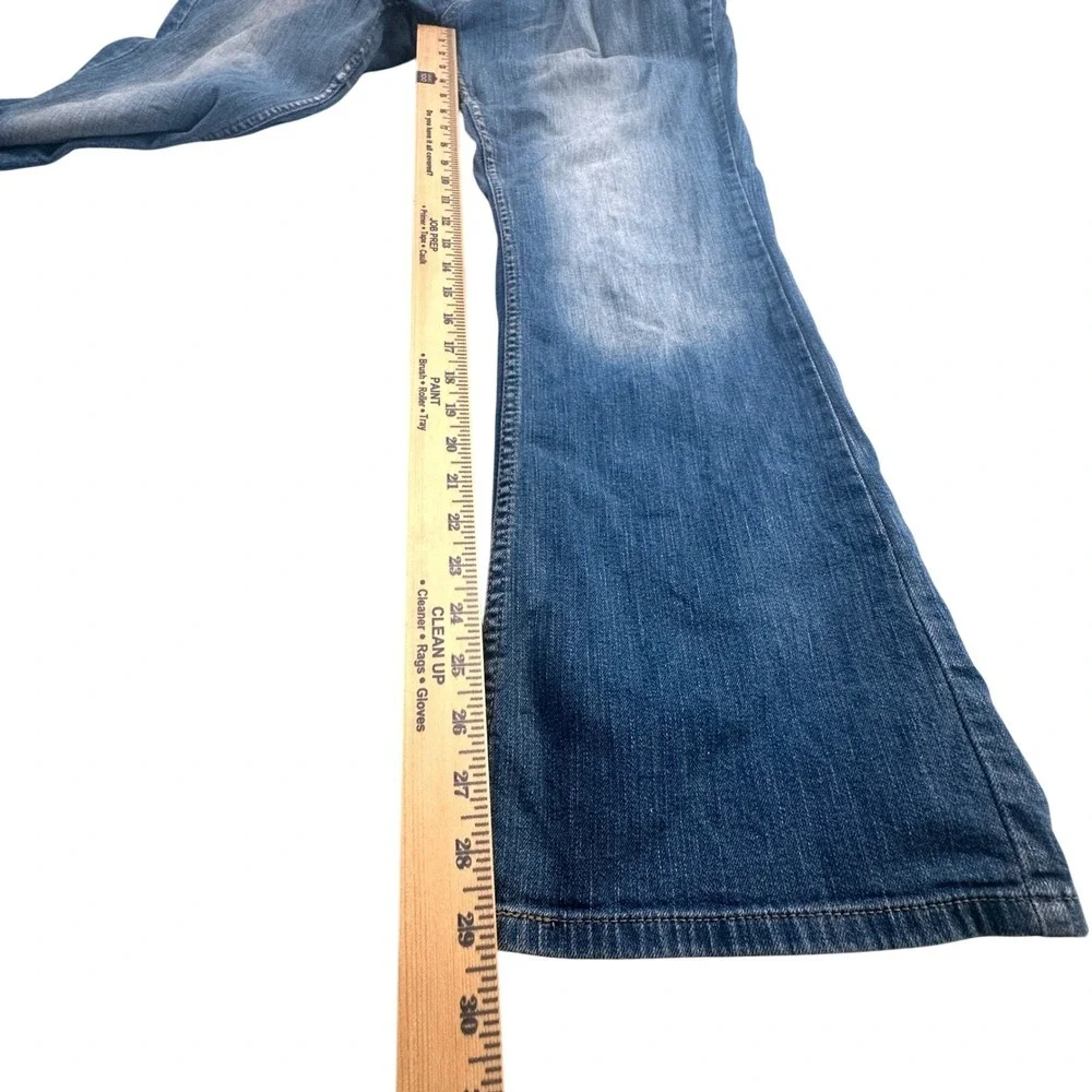 Levis 524 Bootcut Jeans Womens 17 Blue Denim Mid Rise Stretch Pakistan Made